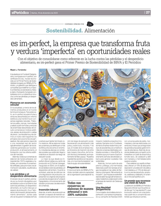 'es im-perfect, la empresa que transforma fruta y verdura ‘imperfecta’ en oportunidades reales'