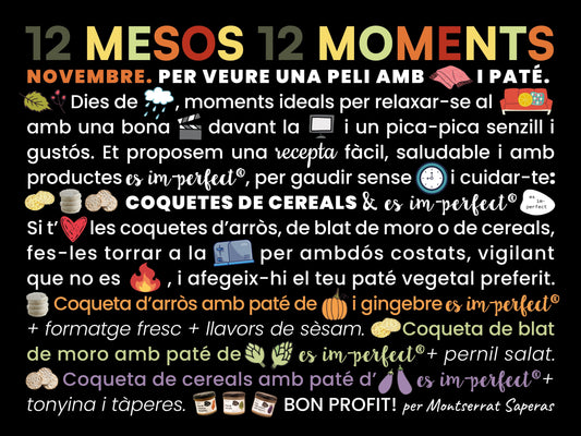 Noviembre, para ver una película con manta y paté.