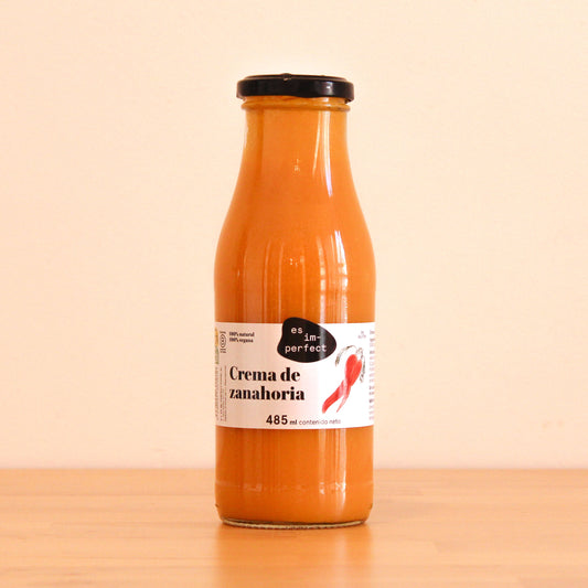 Crema de pastanaga sana i equilibrada